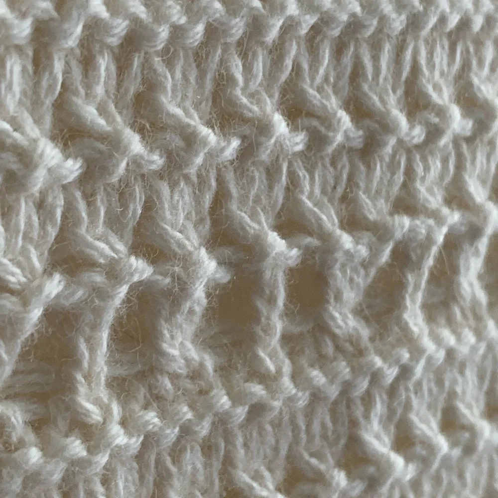 GAP Ivory Knit cotton/wool Single Button Cardigan Sweater